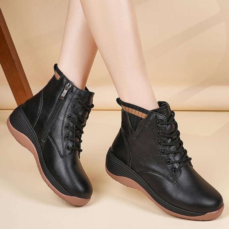 Martin Boots Women's Short Boots Autumn Women's Shoes Soft-soled Women's Short Boots Casual Single Shoes Women