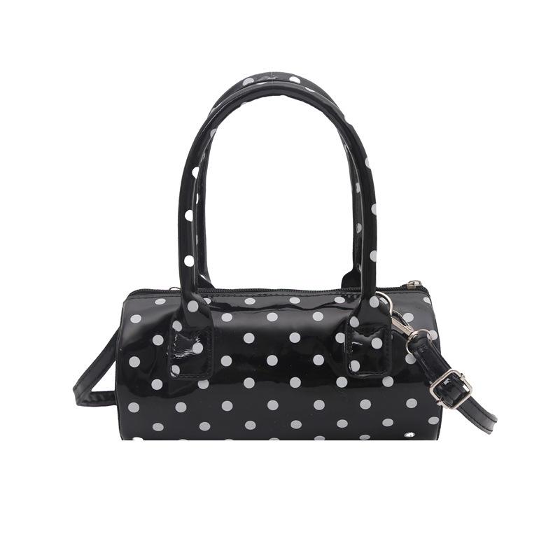 2025 new Korean handbag small bag bag women's high-value polka dot niche pillow bag single shoulder messenger bag