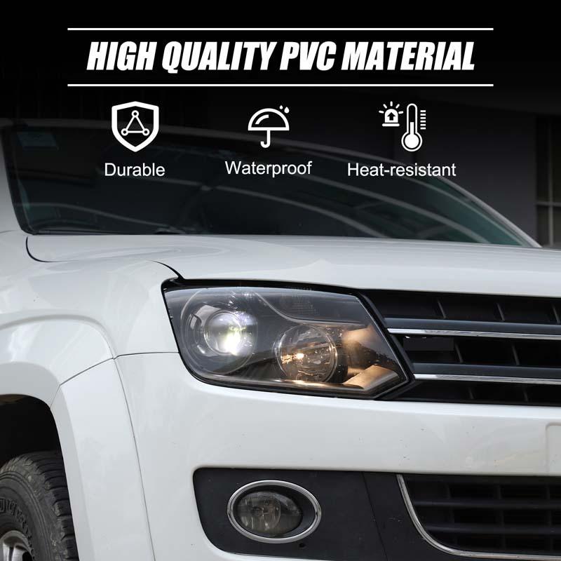 For VW Volkswagen Amarok 2011-2018 TPU Car Front Headlight Light Film Front Lamp Film Trim Sticker Protective Auto Accessories
