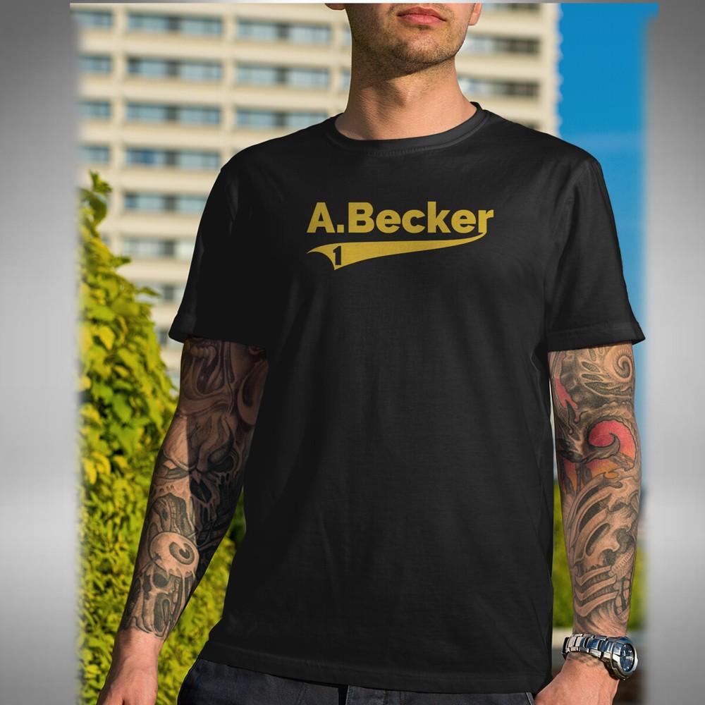 

A Becker Mens T Shirt Liverpool Number 1 Brazil Football Brazilian 3XL