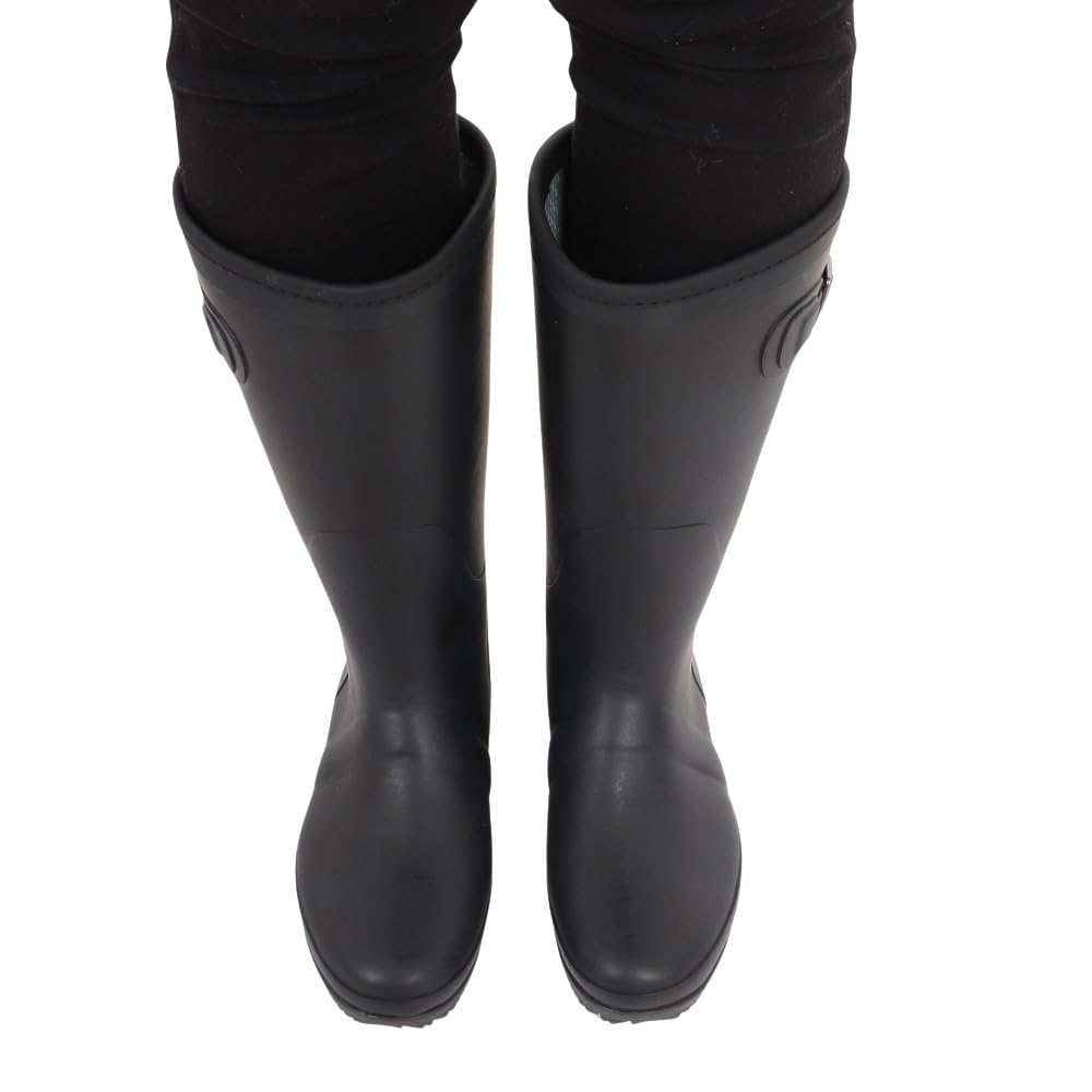 Moonstar MF FG07RL Rain Size 2E Women's Boots, Black, 24.0 Cm,