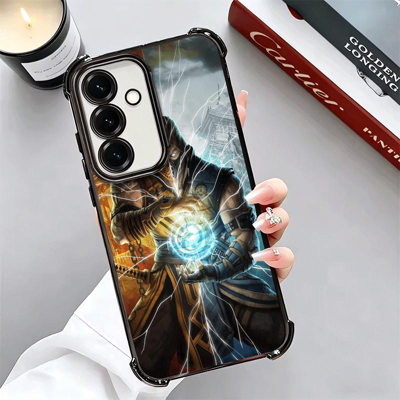 Mortal Kombat Game Plating Phone Case For Samsung A17 A07 A37 A57 A16 A56 A15 A55 A14 A54 A13 A53 A26 A36 A25 A35 A24 A34 A23 A3