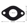 Flange Rubber Gasket for Circulator Pumps Compatible with For Valve Pipeline and Exhaust Pipe Gasket Multiple Packs