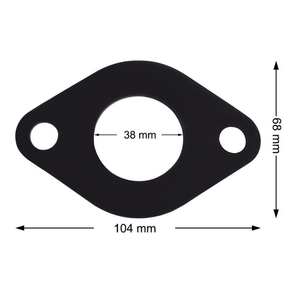 Flange Rubber Gasket for Circulator Pumps Compatible with For Valve Pipeline and Exhaust Pipe Gasket Multiple Packs