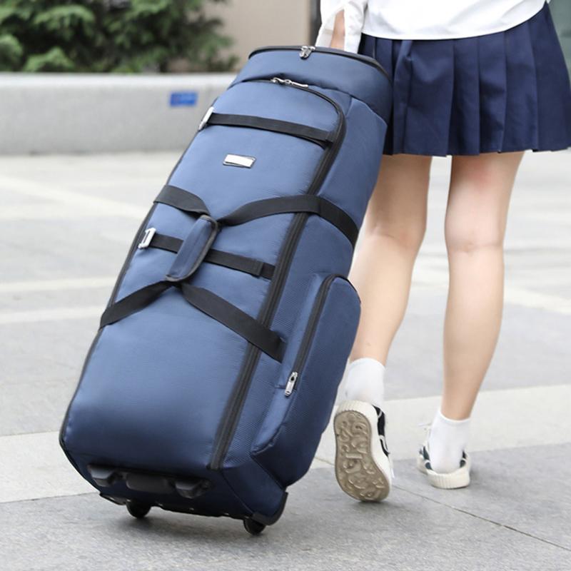 Portable Travel Bag, Tug Bag, Travel Outdoor Wheel Bag, Duffel Bag, Clothes Storage Bag, Large Shoulders Backpack