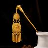 Ethnic Style Golden Tassels Hair Fork Ancient Ethnic Style Hair Sticks  Festival