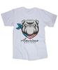 American Bulldog American Flag White T-shirt