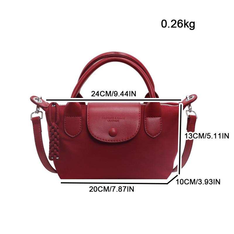 Modische Leichte Einfache Damen Schultertasche, Große Kapazität Langlebige Klassische Damen Umhängetasche Knödel-Tasche, Alle Jahreszeiten