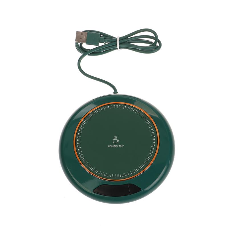 

Подогреватель для чашек USB, подставка для подогрева кружек для кофе, 3 температурных режима, термостатическая пластина, подогреватель для молока, чая и воды, подогреватель для чашек зелёный