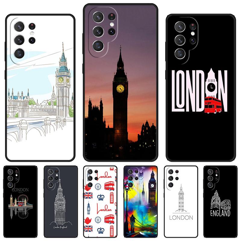 Big Ben Tower London phone case For Samsung Galaxy S24 S25 S23 S22 Ultra Note 10 20 Plus S20 S21 FE Cover