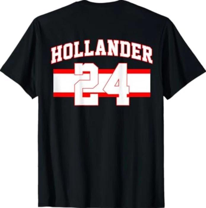 

Футболка для фанатов Hollander Hockey 24 Стиль Имя Номер 4XL