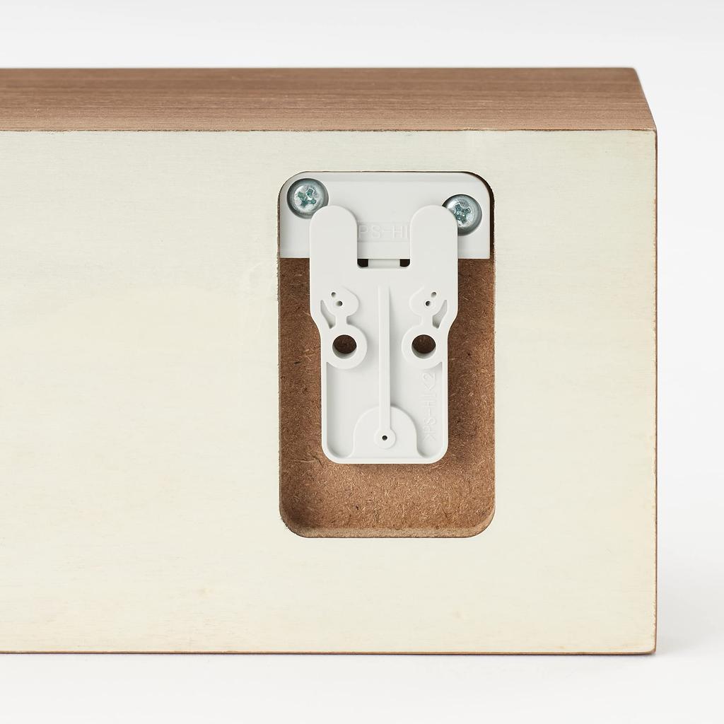 MUJI Wall-Mounted Furniture Shelf, Walnut Veneer, 88cm (W) x 12cm (D) x 10cm (H), 44505113, Wall Shelf, Bookshelf