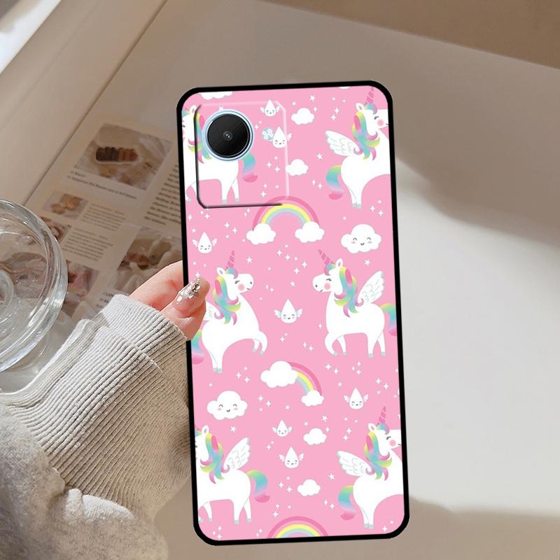 

Pink Unicorn Rainbow Cute For Realme GT 7 Pro 5 GT 6 6T C67 C61 C55 C53 C51 C21Y C25S C75 10 11 12 13 14 Pro Plus Case Realme 10 4G