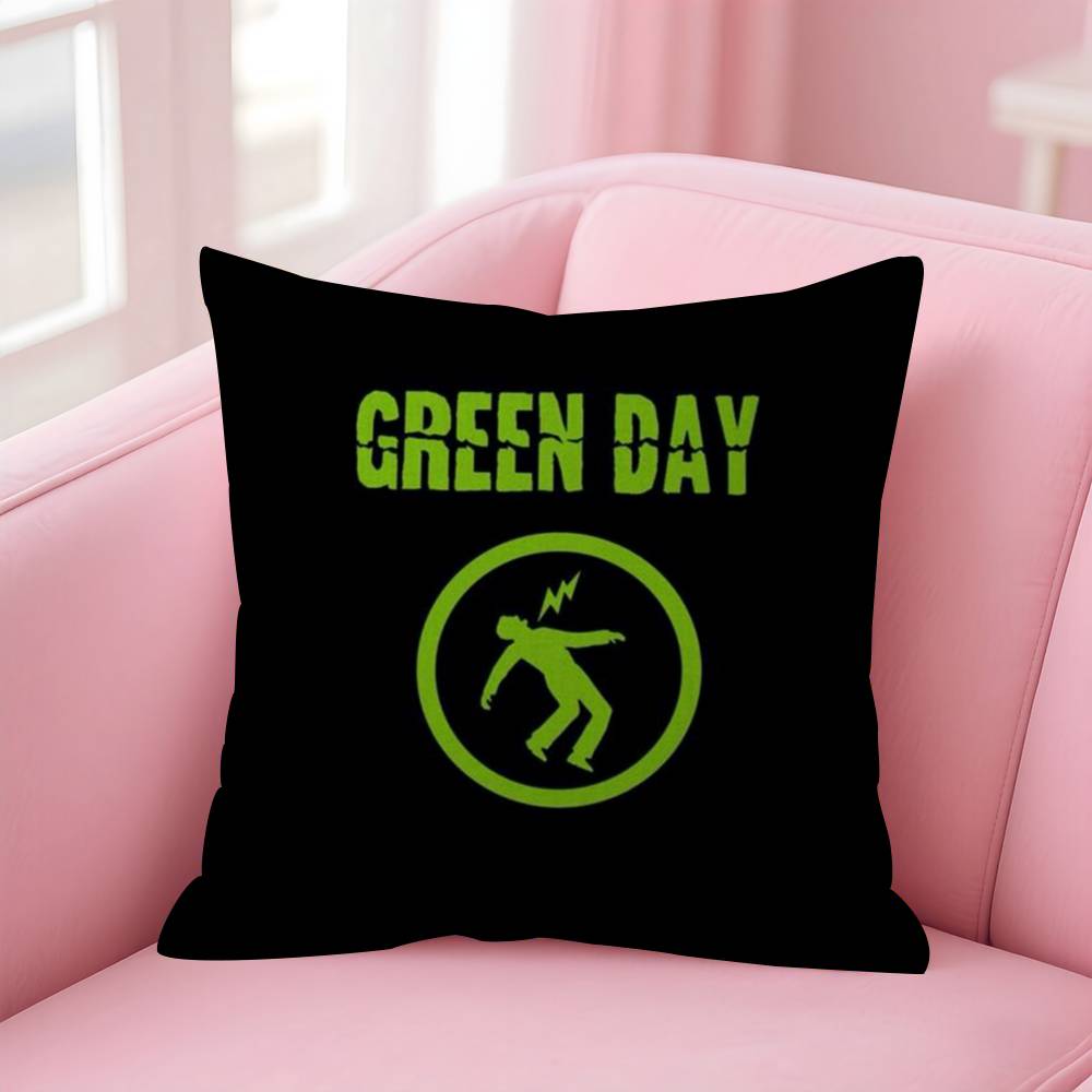 GGreen DDay Band Album Maple Design Cushion Cover Happy Autumn Harvest decor Holiday Decorati Pillow Cover