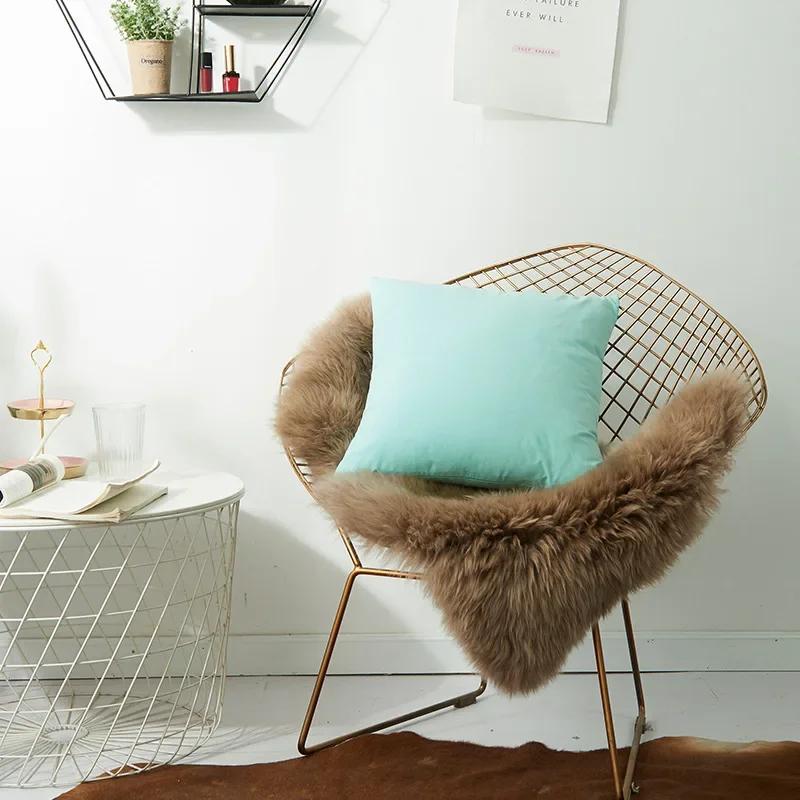 New Simple Gorgeous and Comfortable Plush Pillowcase Nordic Dual-purpose Pillow Without Pillow Core Sofa Cushion Pillowcase 40x40cm 5946₽