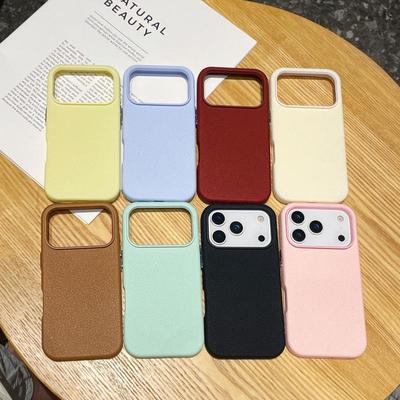 Simple Solid Color Lychee Leather Two-in-One Case for iPhone 16 Pro Max and Apple 17/14/13