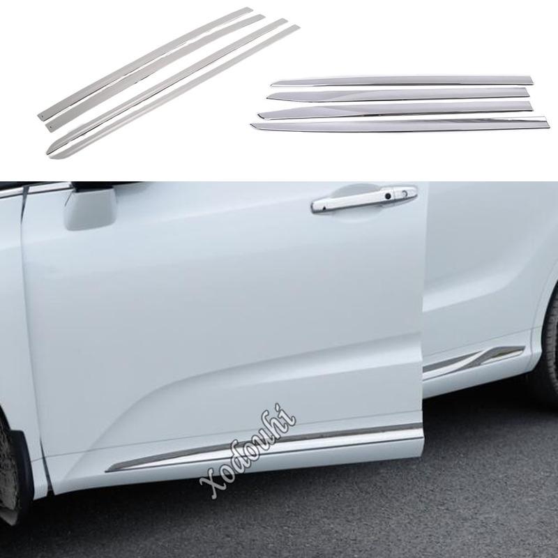 For Honda Odyssey 2015 2016 2017 2018    Side Door Body Molding Trim Covers Car Exterior Accessories Decoration Part