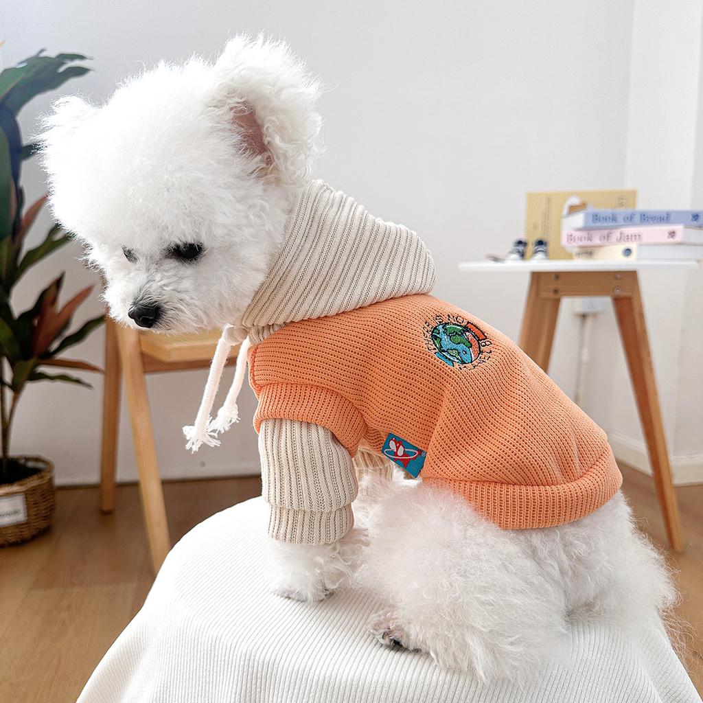 Pet Hooded Sweatshirt Puppy Cat Autumn and Winter Coats Sweatshirt Puppy Clothes Dog Clothes for Small Dogs