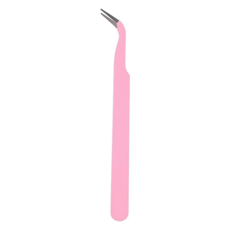 Magic Fairy Eyelash Stainless Steel Premium Curved Tweezers False Eyelash Curved Metal Tweezers Tool