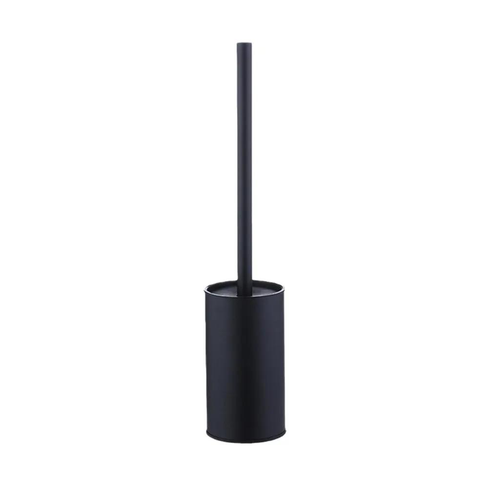 Splash-proof Cover Toilet Brush Set Floor-standing Stainless Steel Toilet Cleaning Brush Rustproof Long Handle