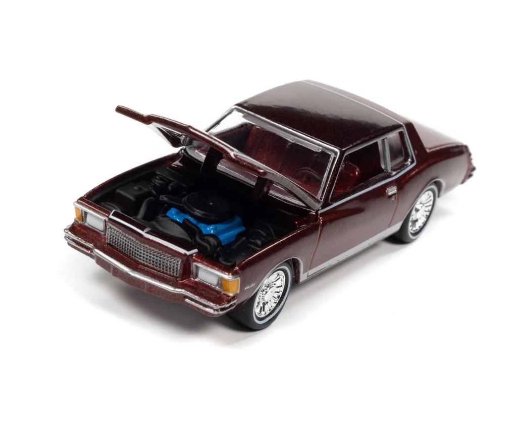 Johnny Lightning 1979 Chevy Monte Carlo Carmine Completed Mini Car JLMC030A5C 1/64