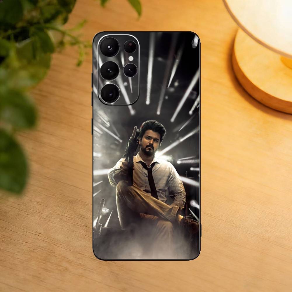 

Thalapathy Vijay India phone Case For Samsung S25,24,21,22,23,30,Ultra,20,Plus,Fe,Lite,Note Soft Black Cover Samsung S23ULTRA5G