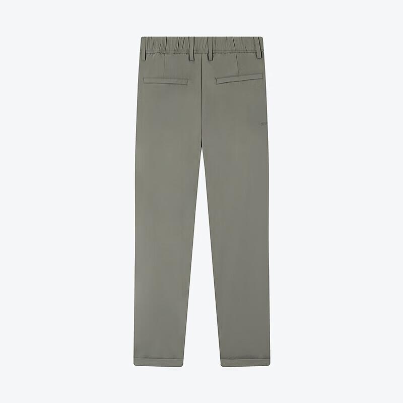 Qipai Men's Plaid Jacquard Straight-Leg Cropped Casual Pants