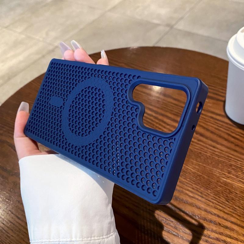 Honeycomb Grid Mesh Cooling Silicone Magnetic Case For Nubia RedMagic 11 Pro  Heat Dissipation Shell Phone Coque 11 Pro+ Cover