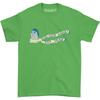 Clap Your Hands Say Yeah Camiseta do Menino do Lenço Tamanho Pequeno Verde Camiseta Unissex