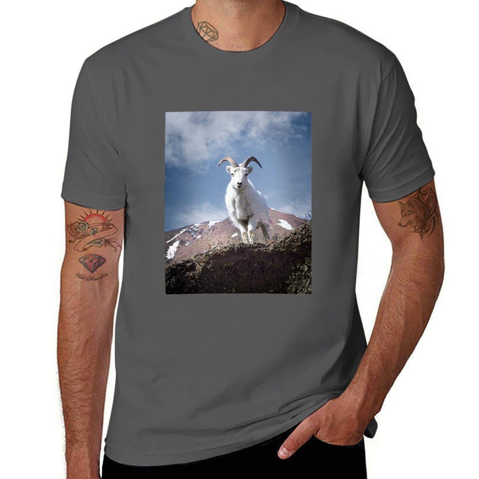 

Dall Sheep on Sheep Mountain T-Shirt cotton t shirts high quality t shirts for man cotton T-Shirt 4XL