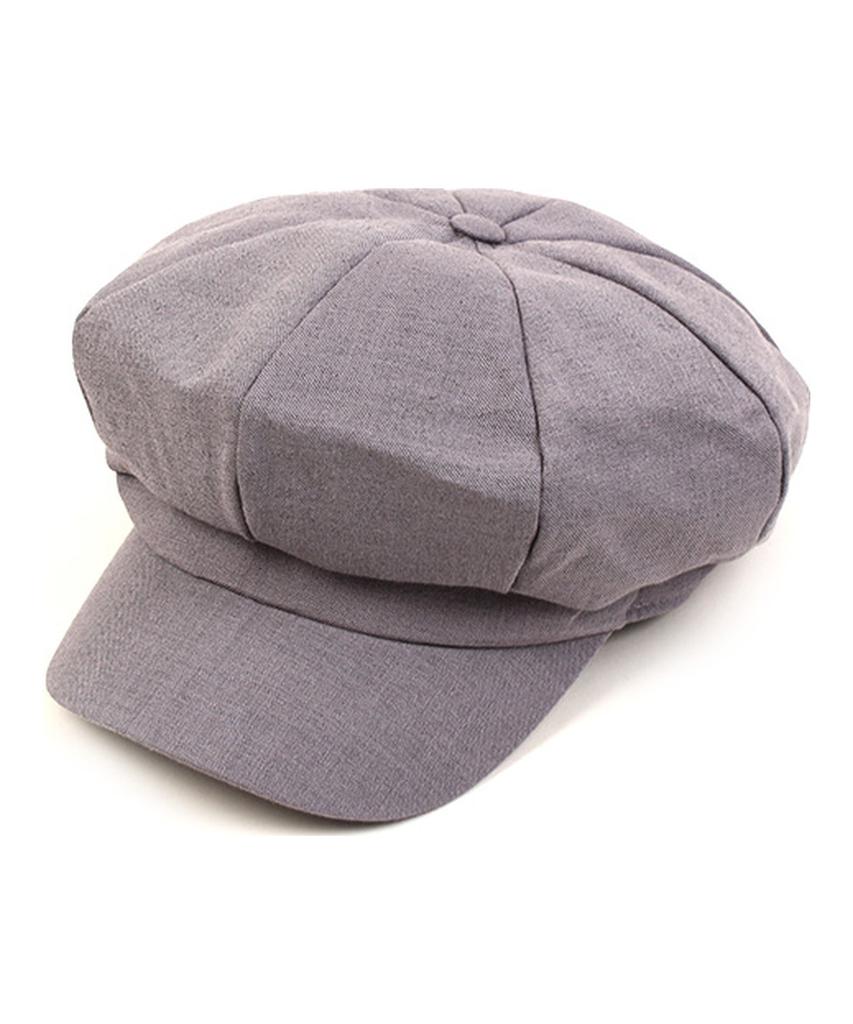 Yunibeosyeolkemiseuteuli Cool Gray Linen Newsboy Cap