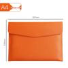 A4 Leather Storage File Bag - Portable Archive Folder with Logo Option