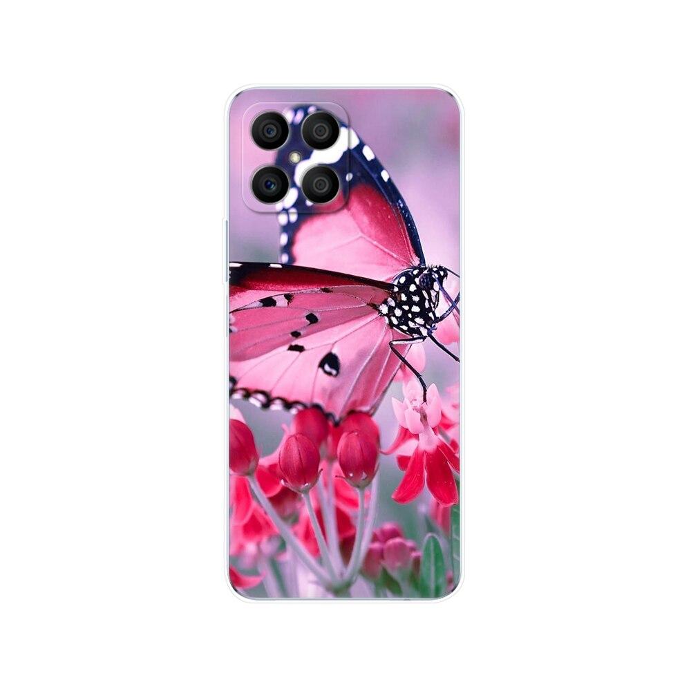 Husa pentru Honor X8 Husa din spate pentru HonorX8 Husa Honor X 8 Husa transparenta pentru telefon Geanta de protectie Tpu Husa din silicon moale Bara de protectie