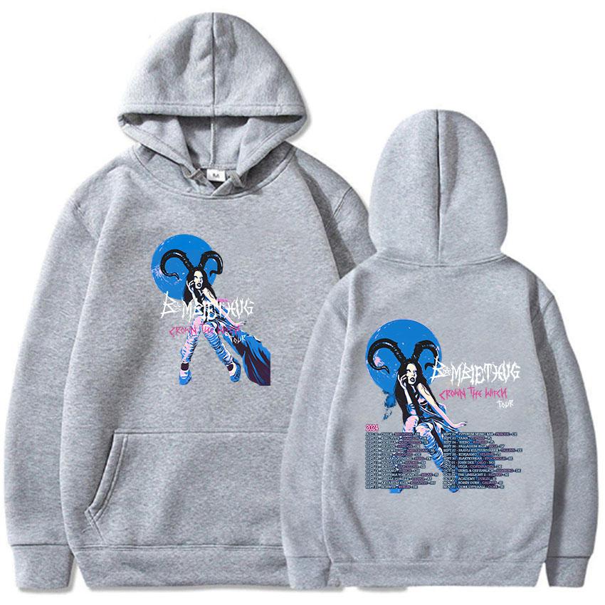 

Crown The Witch Tour 2024 Толстовки с капюшоном Bambie Thug Singer Графические толстовки Повседневная женская/мужская одежда Зимние унисекс-пуловеры с капюшоном 3XL