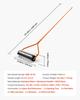 Lake Weed Roller, 4.3 M Stainless Steel Lake & Pond Weed Removal Tool, Muck Razer Aquatic & Sludge Tiller, Rid Roots and Muck Buildup, 6 Preassembled