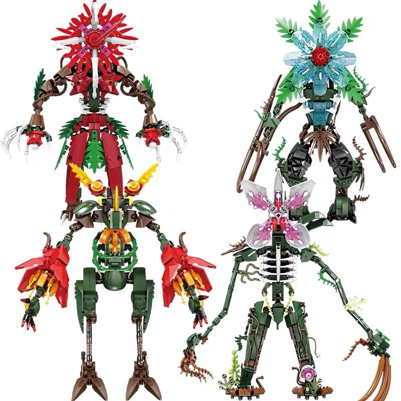 Stranger Things Demogorgon Monster Blume Alien Modell Bausteine Set für Kinder