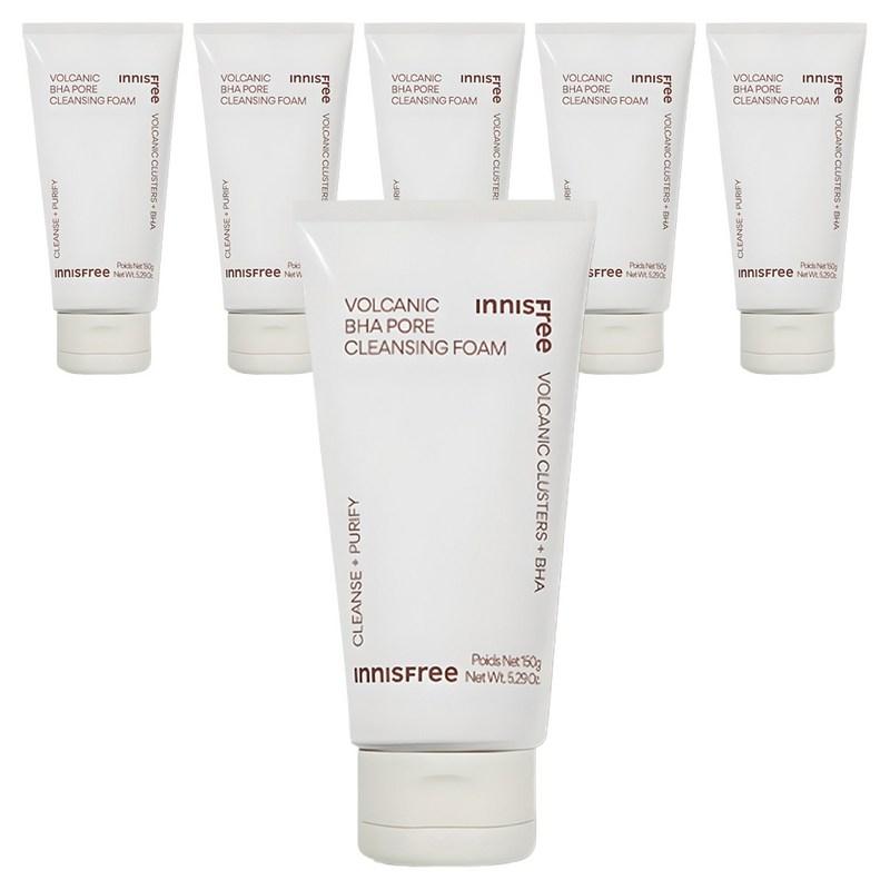 Innisfree Volcanic Clay Pore BHA Cleansing Foam, 150g, 6 pcs