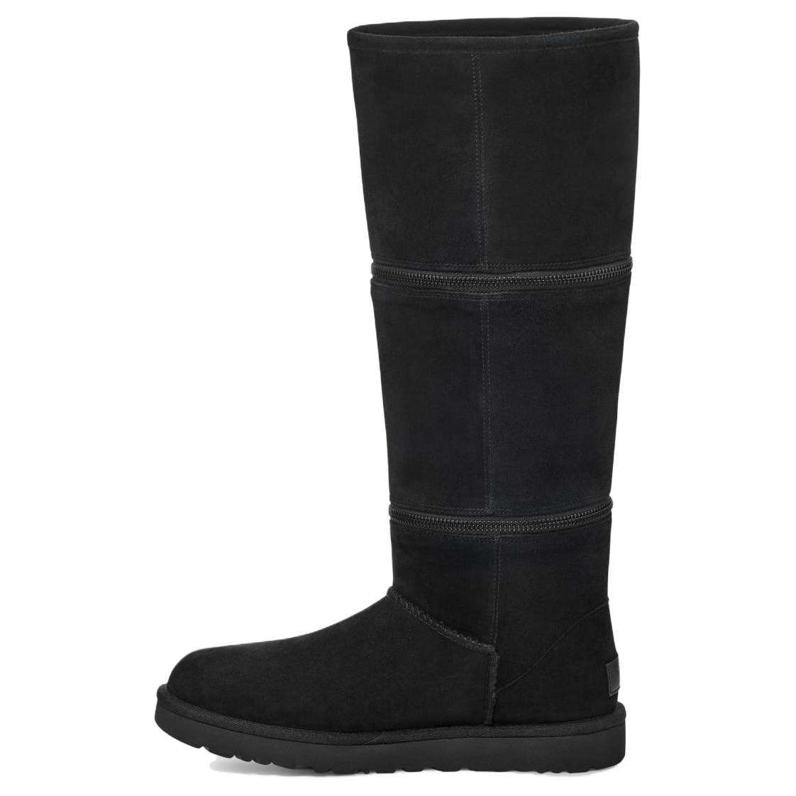 Ugg Women's Black Classic Ultra Tall Warm Fashion Zipper Snow Boots Boots 1134631-Blk Cm