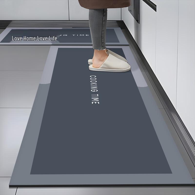 Simple Style Dirt-Resistant, Anti-Slip Kitchen Mat - Water-Absorbing Entrance and Floor Carpet