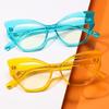 Fashion Blue Light Blocking Ladies Glasses Frame Ultralight Cat-eye Flat Glasses Optical Prescription Glasses Frame Women 62604