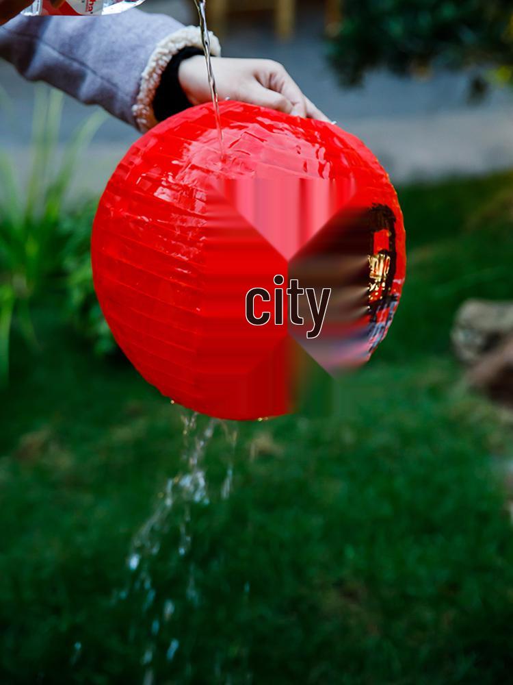 Waterproof Silk Lantern for Outdoor Mid-Autumn Festival Decor