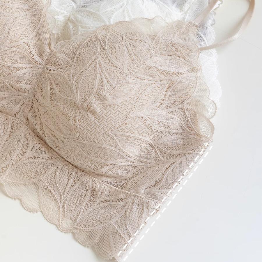 Delicate and soft without pricking meat, new sexy pure lace bra, thin beautiful back without steel ring