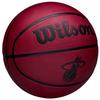 Wilson NBA Team Tribute Solid Miami Heat Ball, Unisex red Basketball