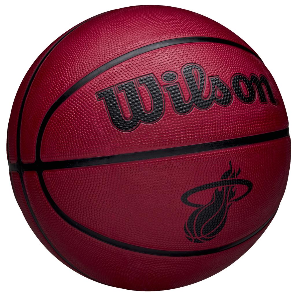 Wilson NBA Team Tribute Solid Miami Heat Ball, Unisex Red Basketball