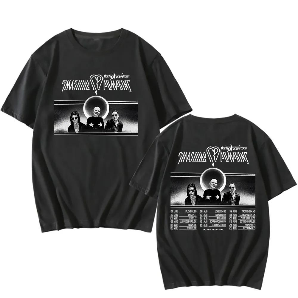 

The Aghori Tour 2025 New Tshirts The Smashing Pumpkins Print T-shirt Alternative Rock Band Hip Hop T Shirt Cotton Mens Tees Top 4XL