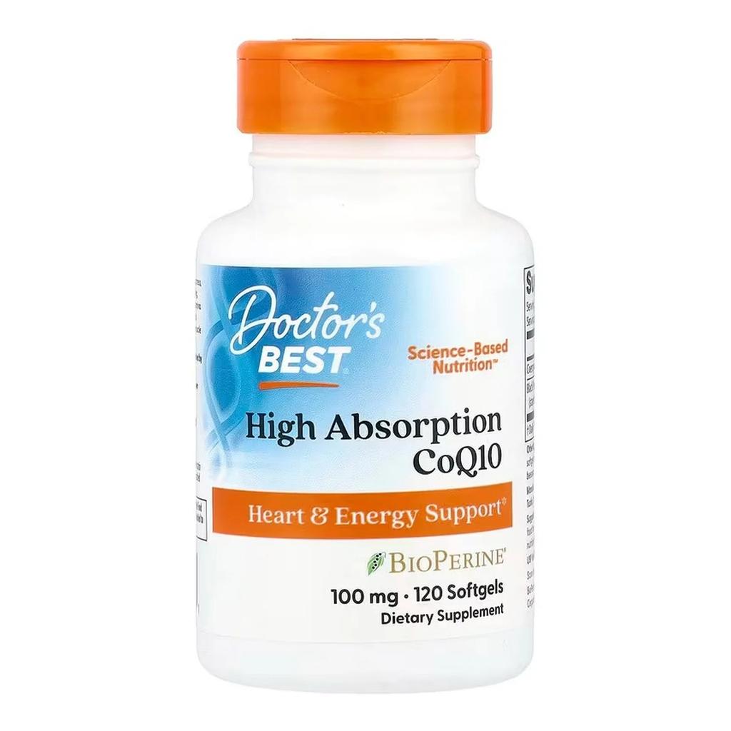 High Absorption CoQ10 with BioPerine, 100mg - 120 softgels
