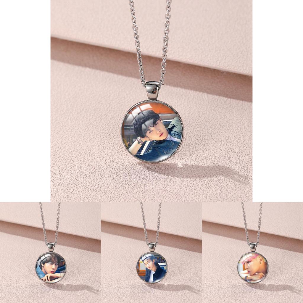 Stylish 2023 Bts Boy Group Themed Alloy Necklace With Unique Geometric Design