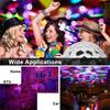 1-2Pcs Aalternating Flashing EU Disco Ball Stage Light with Remote Control for Home Room Parties Wedding Bar Birthday Mini Lamps