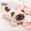 Durable Plush Keychain Cute Black Cat Pillow Soft Siamese Kitten Stuffed Animal with Touch Accessory PP Cotton Cuddly Bedroom Decor Birthday Gift for