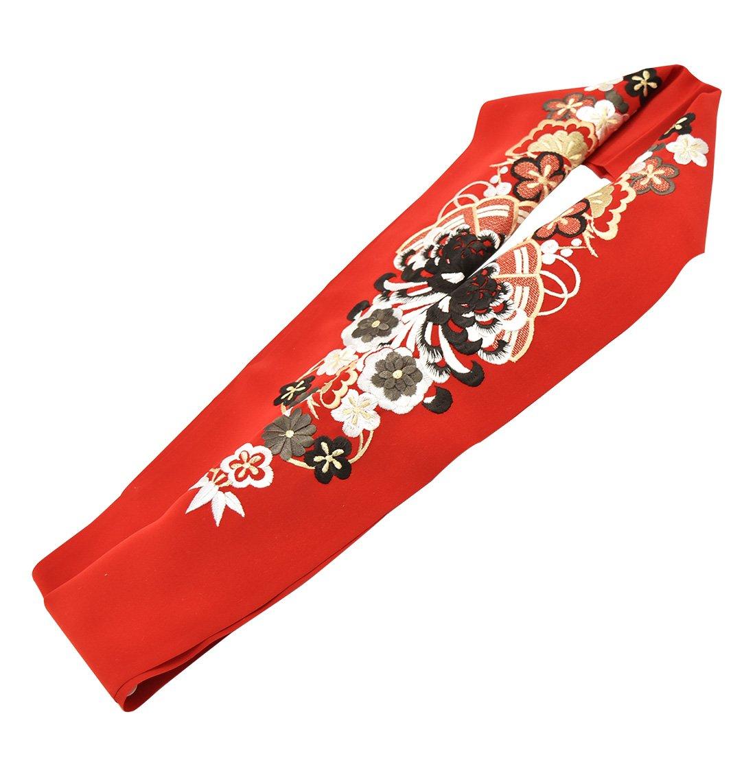 

Полуворотник Вышивка Сделано в Японии Вышитый Воротник Полуворотник Рангику Церемония Совершеннолетия Фурисодэ Полиэстер Женский Красный [Silerie] [Nagomiya]